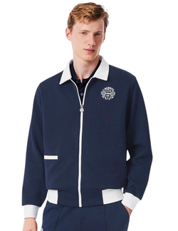 Мужская теннисная кофта Lacoste Tennis Heritage Ultra Dry - navy blue/white