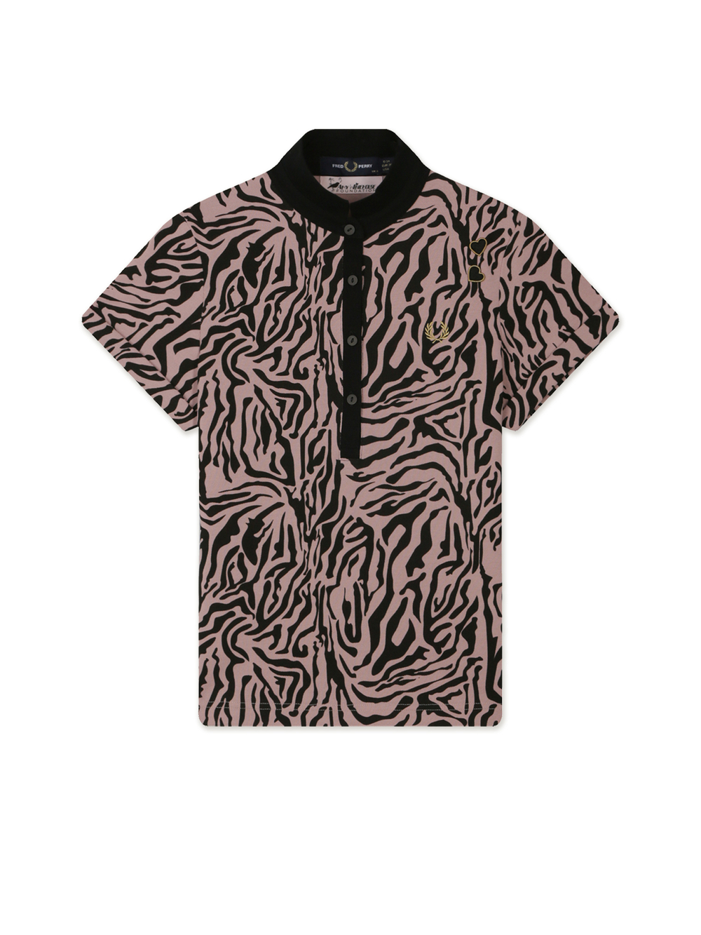 Рубашка Поло Кор. Рукав Zebra Print Polo Shirt
