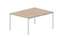 Составной стол Strike на 2 рабочих места 1180х1566х750мм (меламиновые аутлеты)