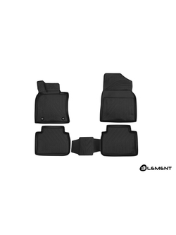 Коврики в салон для TOYOTA Camry, 2018-, 4 шт. (полиуретан) ELEMENT3D048152210K