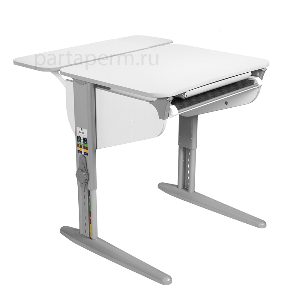 Растущая парта Дэми СУТ 44 с лотком и полкой СУТ.32.250 (750×715 мм)