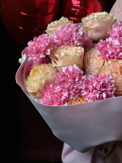 Сборный букет «Розовый бархат»