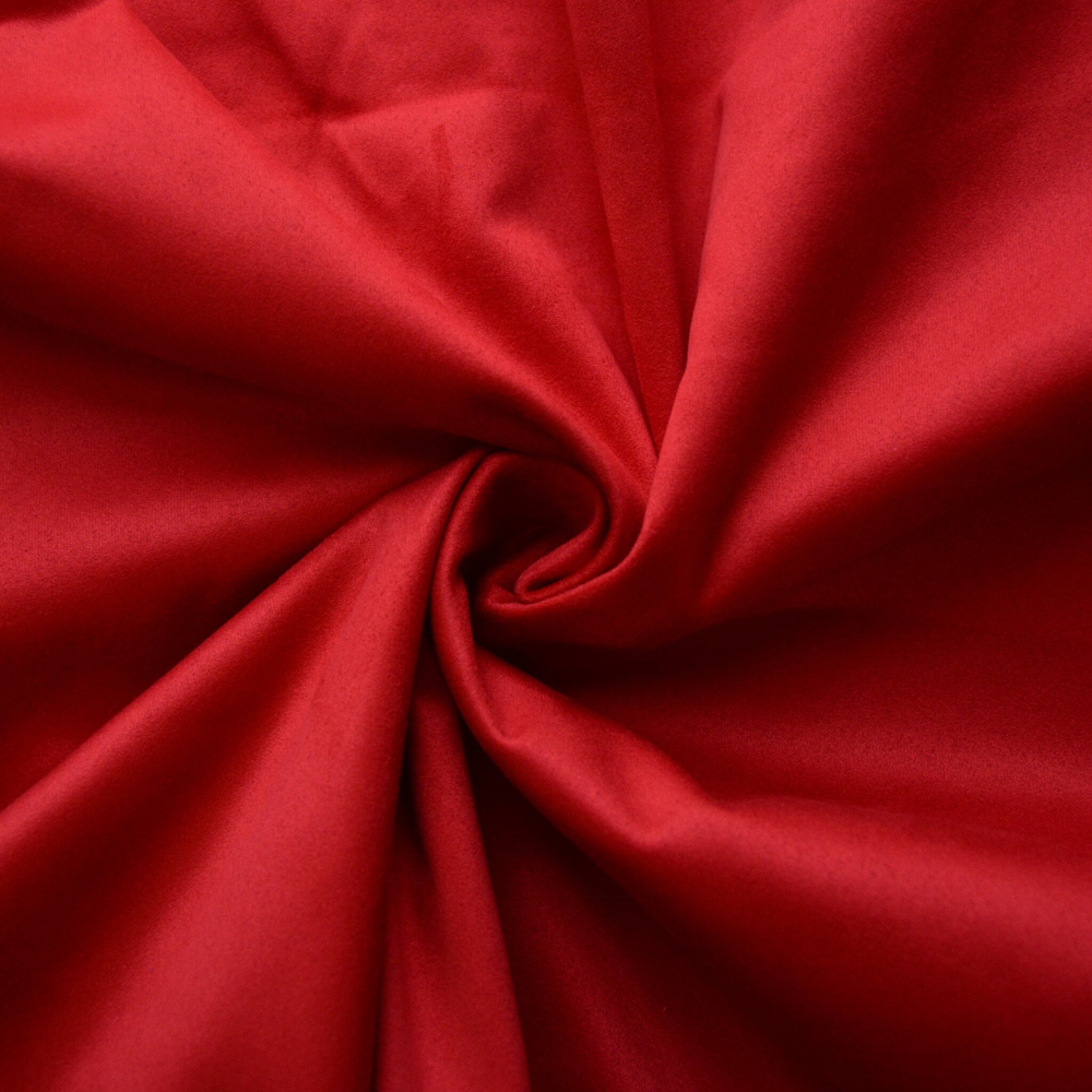 Искусственная замша Premium, двухсторонняя, цвет: красный томатный