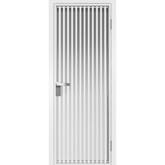 Алюминиевая дверь 11AG вайт остеклённая