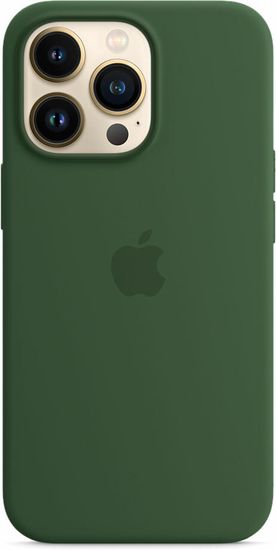 Чехол Apple MagSafe для iPhone 13 Pro, силикон, «зелёный клевер»