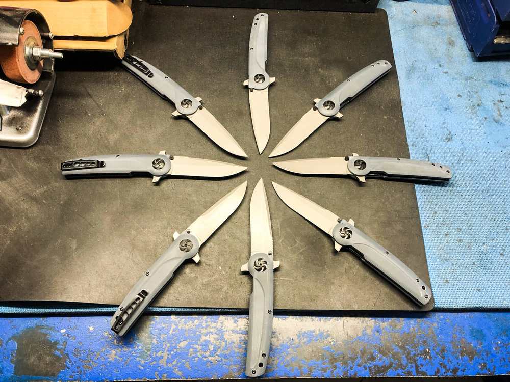 Складной нож Biker Z M390 (Cryo) StoneWash