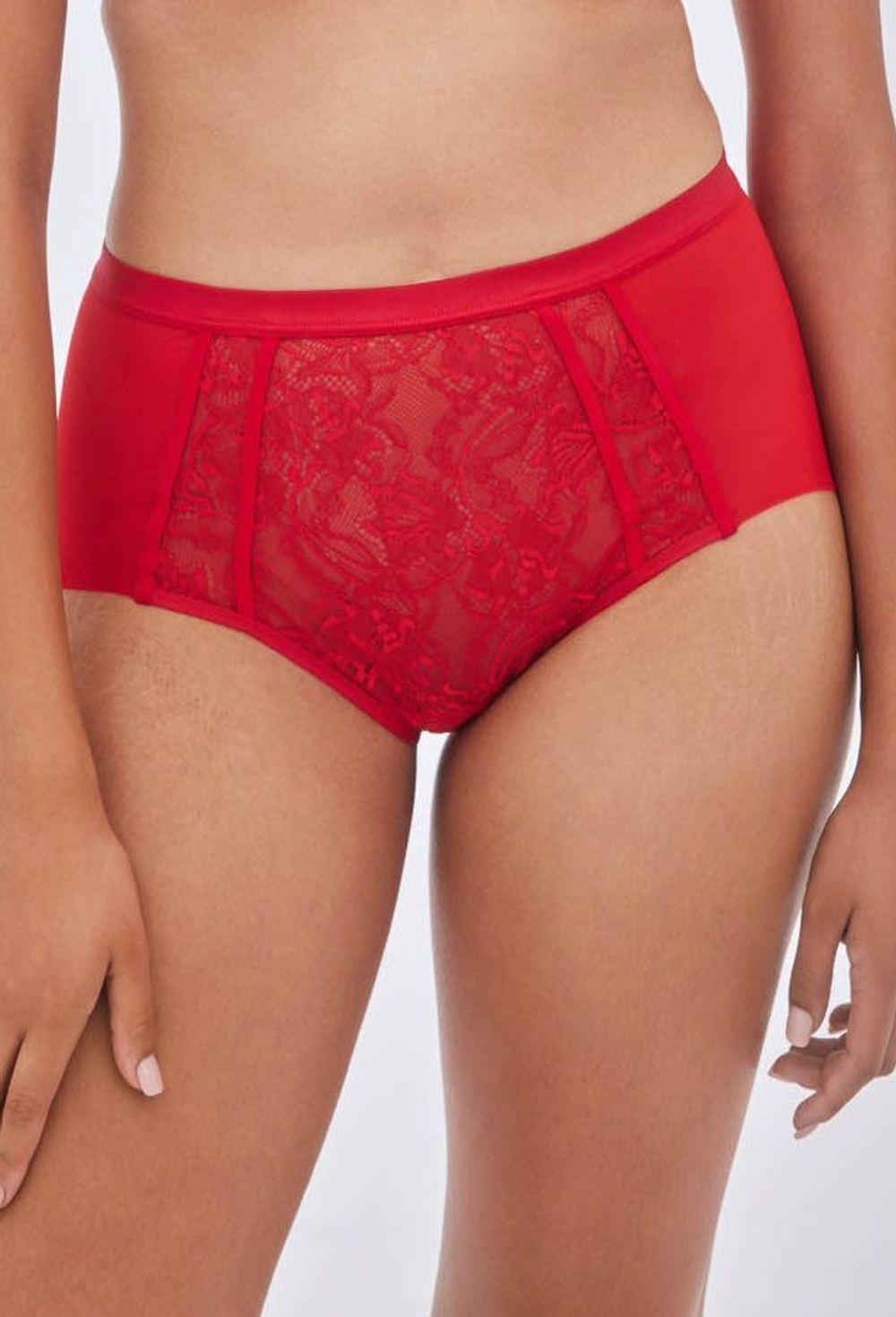 Красные трусики Chiara с высокой талией (Размер: 46) (Цвет: красный)