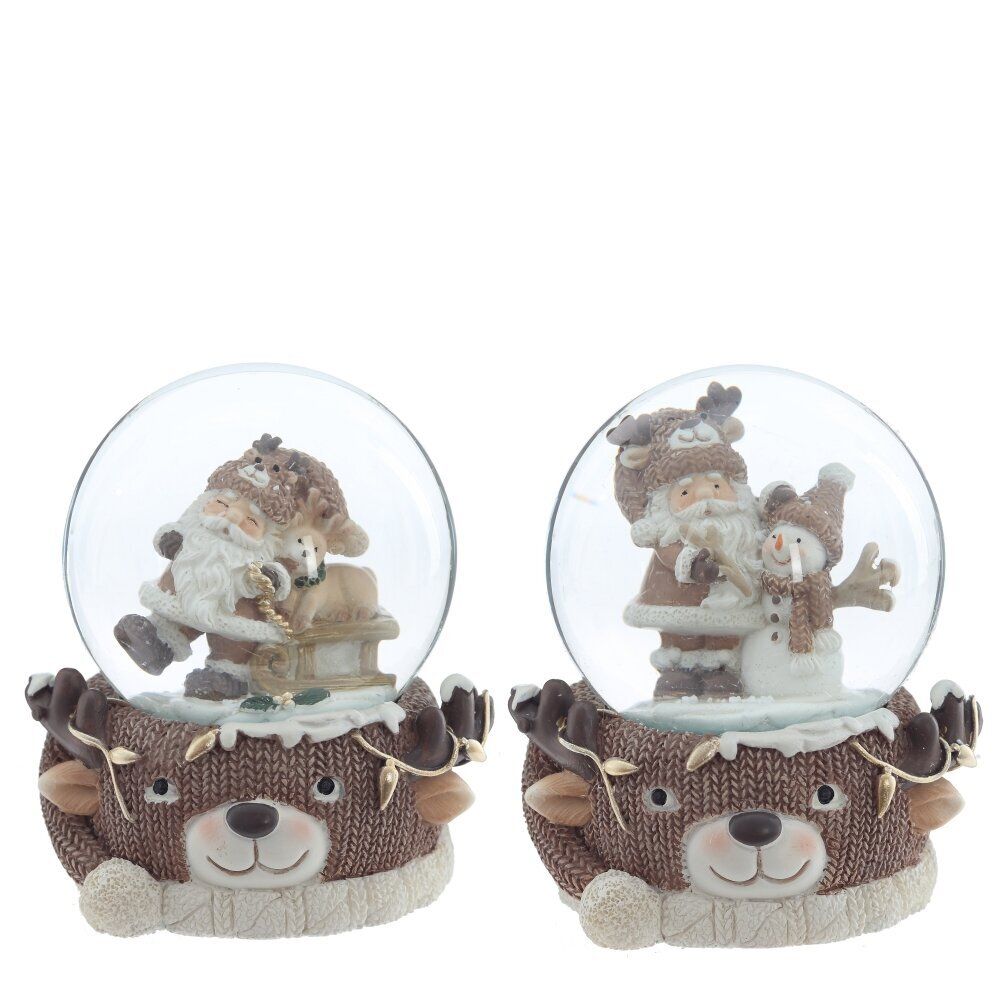 GAEM Фигурка декоративная "Дед Мороз" в стекл шаре, D 6.5 см, L7 W7 H8,5 см, 2в.