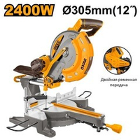 Пила торцовочная с протяжкой 2400Вт 305мм INGCO BM2S24007 INDUSTRIAL