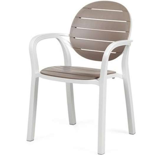 Стул пластиковый Palma, белый, тортора