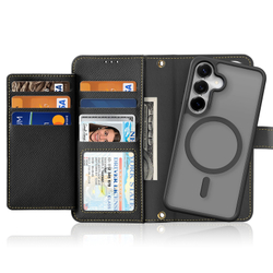 Чехол кошелек с MagSafe из TPU кожи от Dux Ducis для смартфона Samsung Galaxy S25+, серия Lawa Series Case
