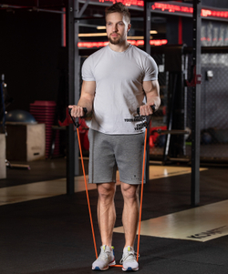 Эспандер многофункциональный ES-602, 8х12х1400 мм, 3 кг, оранжевый