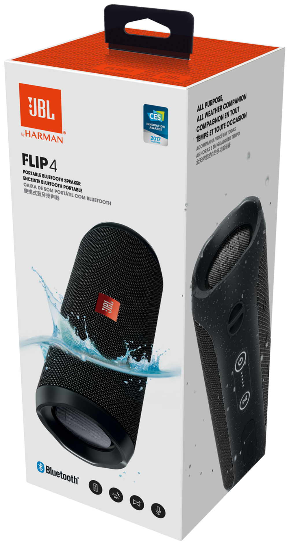 Портативная акустика JBL Flip 4 Black (чёрный)
