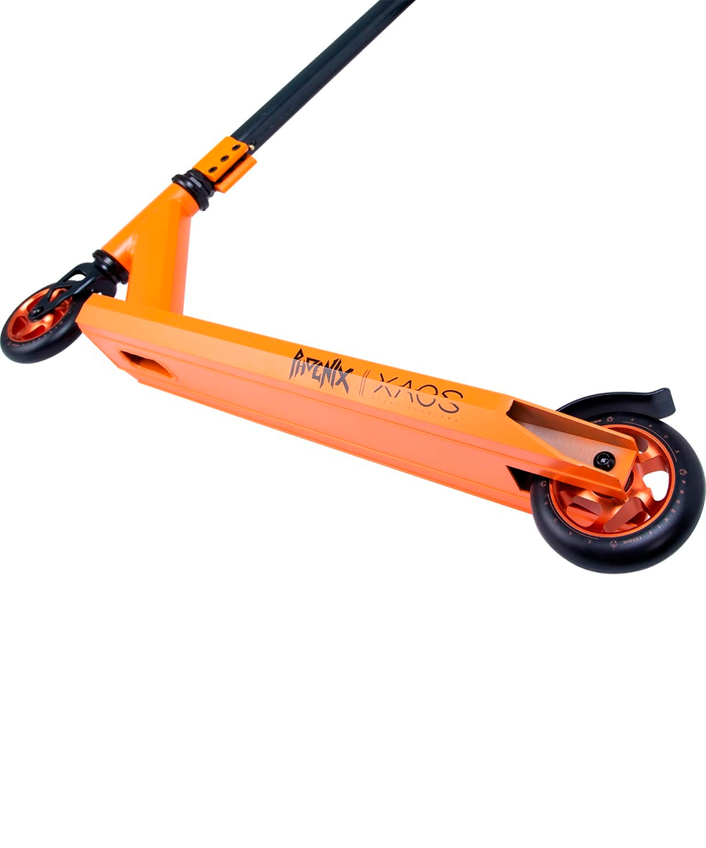 БЕЗ УПАКОВКИ Самокат трюковый Phoenix Orange 100 мм