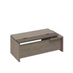 Стол руководителя с кабель-каналами с тумбой подвесной 2-ящичной с замком левый РС 113 ДЧ/ЛС