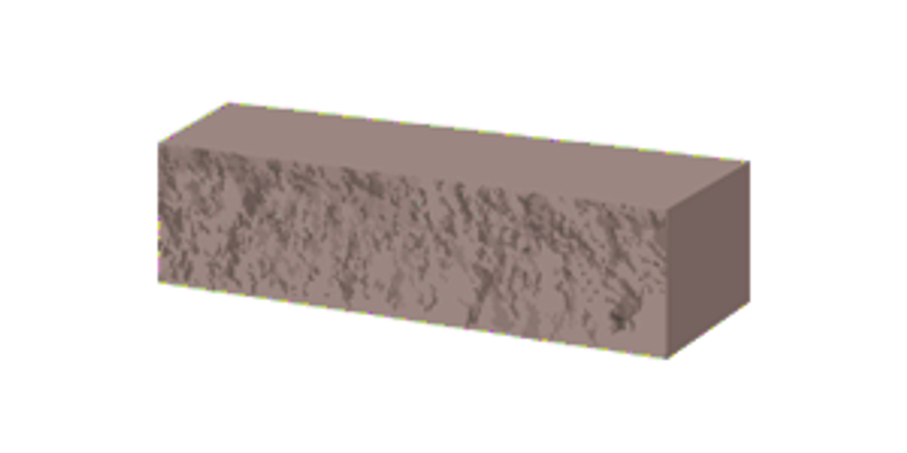 Кирпич силикатный Гулькевичи колотый одинарный лицевой