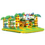 Надувная полоса препятствий «Туземцы», 7х4х2,7 м.