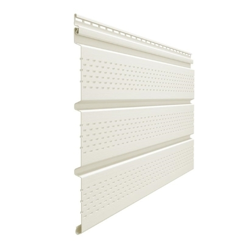 Софит акриловый T4 полностью перфорированный для сайдинга Grand Line 3,0 Белый