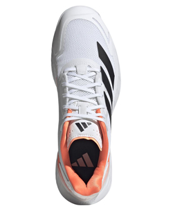 Мужские кроссовки теннисные Adidas Defiant Speed 2 M - cloud white/core black/lucid orange