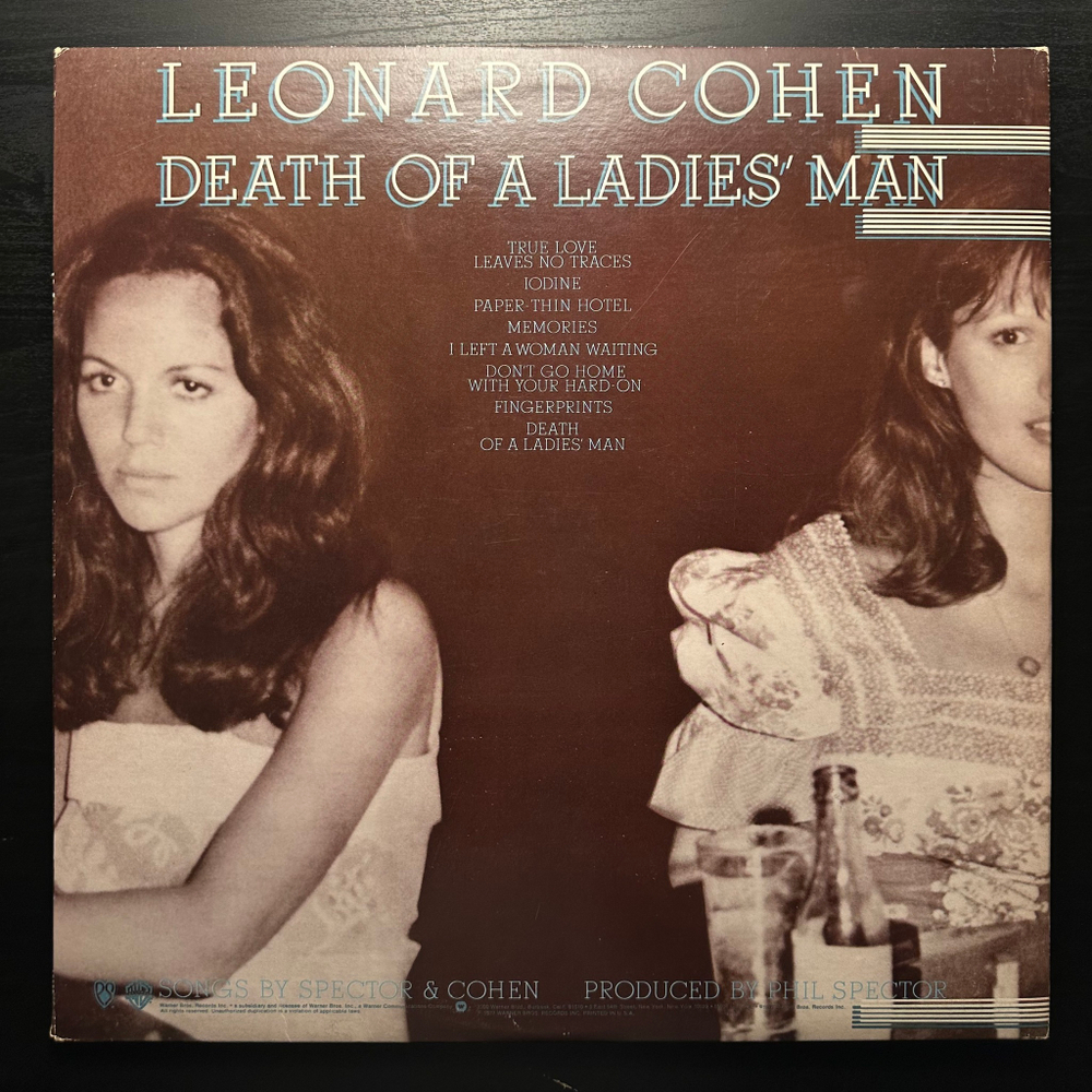 Leonard Cohen - Death Of A Ladies' Man (США 1977г.)