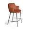 Полубарный стул Sofia, терракотовая экокожа Soft-Touch