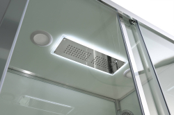 Душевая кабина AvaCan (АваКан) Z2912LED с низким поддоном, с ГМ, с электрикой и LED подсветкой, 120х90х220