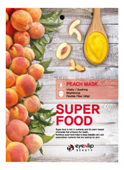 SUPER FOOD Маска на тканевой основе EYENLIP SUPER FOOD PEACH MASK 23мл