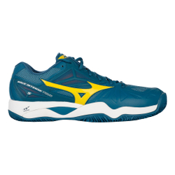 Мужские теннисные кроссовки Mizuno Wave Intense Tour 5 Clay Court Shoe Men - Petrol, Yellow