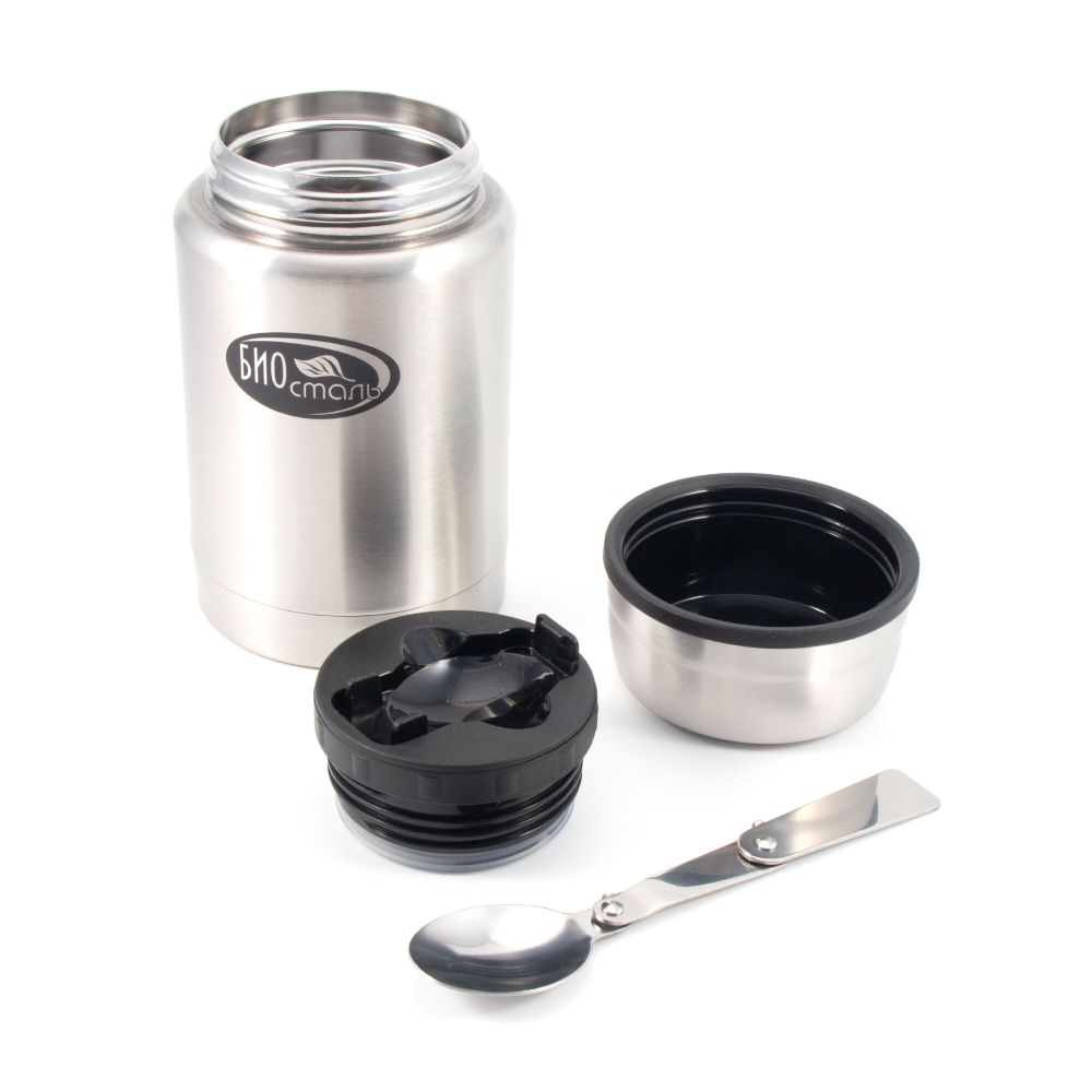 Термос для еды &quot;Биосталь&quot; с ложкой, 0,5 л/12/