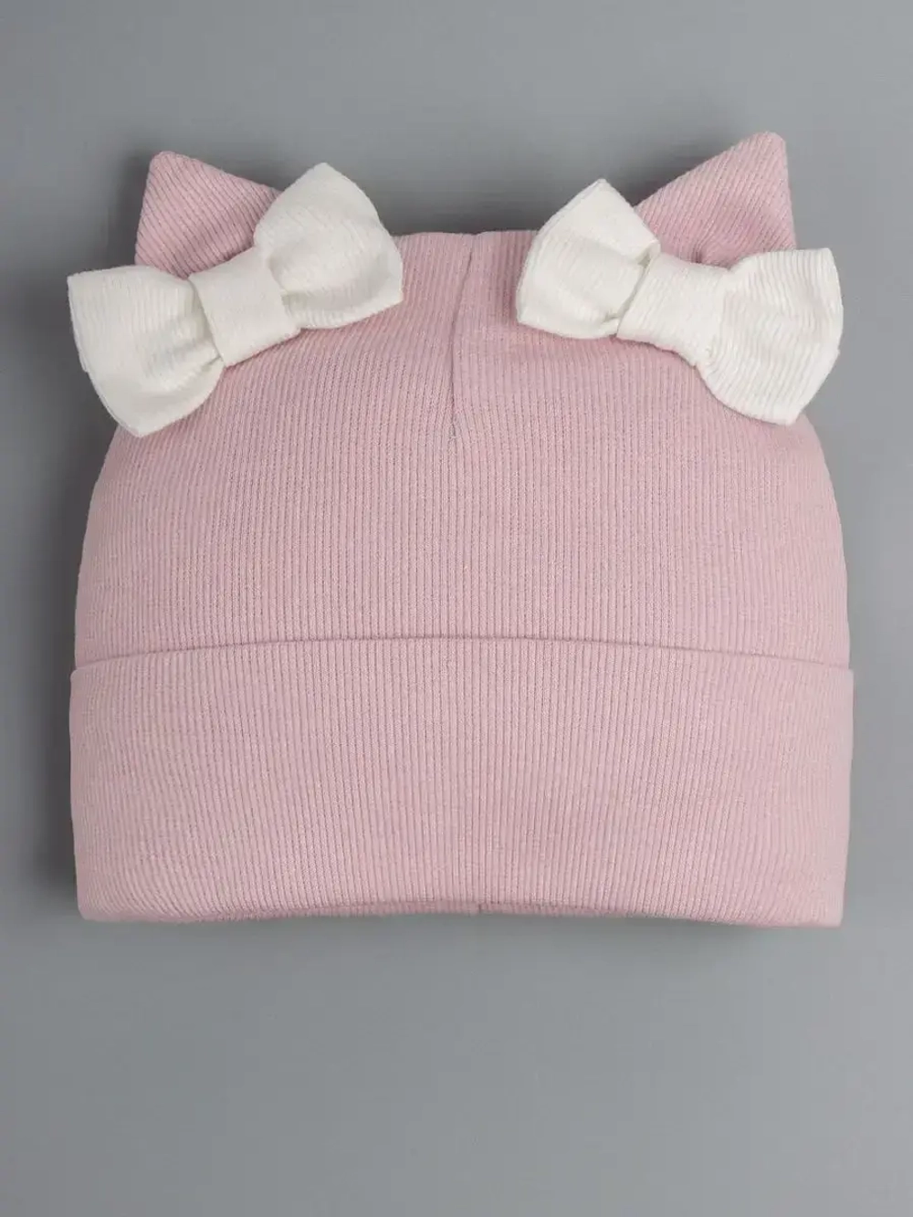 Шапка для девочки осенняя с ушками