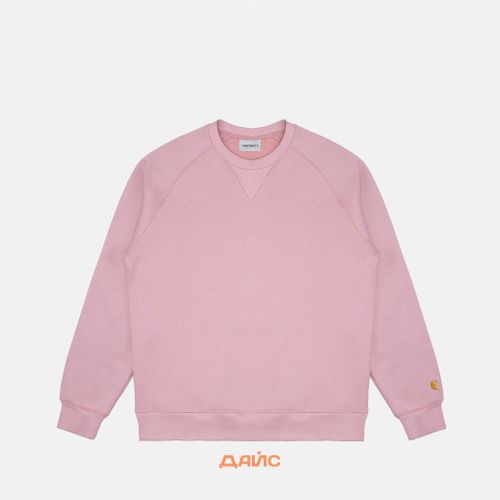 Толстовка мужская Carhartt WIP Chase Sweatshirt артикул:I033660_glassy_pink - купить в магазине Дайс