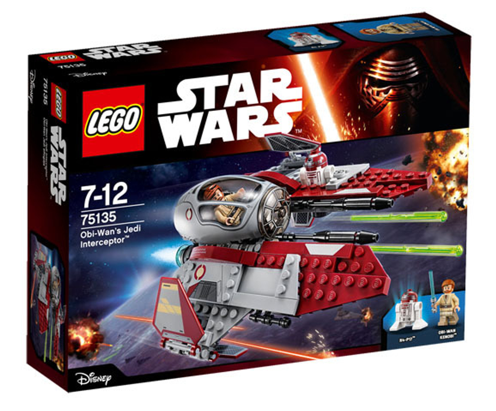 LEGO Star Wars: Перехватчик джедаев Оби-Вана Кеноби 75135 — Obi-Wan's Jedi Interceptor — Лего Звездные войны Стар Ворз