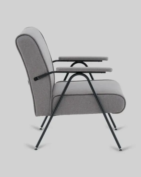 Кресло Эндино рогожка серый