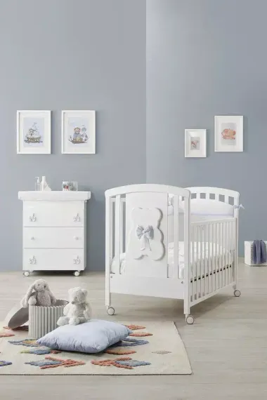 Тумба Erbesi Dudu White/Azzurro