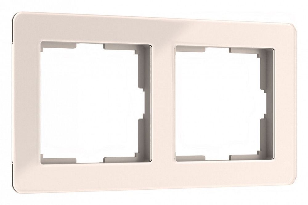 Рамка на 2 поста Werkel Acrylic (айвори) W0022743