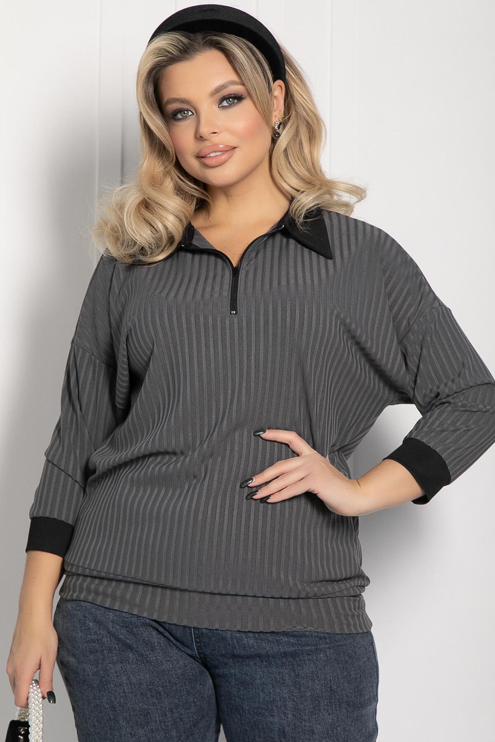 Джемпер Время вперед (серый) Б12517-24 LT Collection