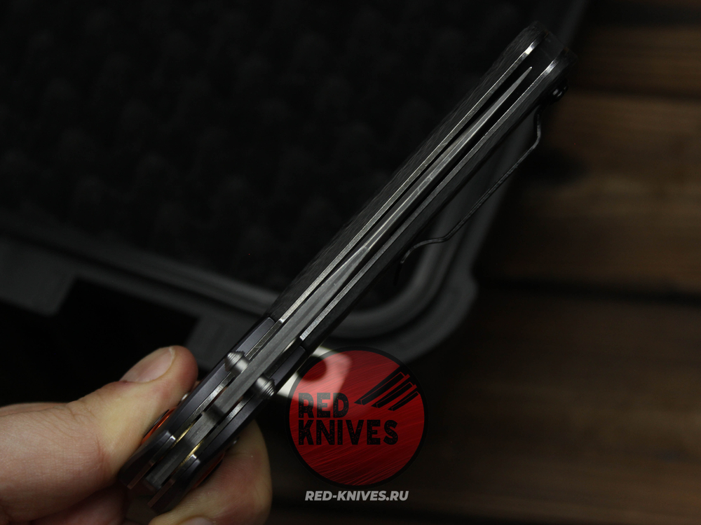 Нож Benchmade Crooked River Carbon A+++ GRAY Damascus