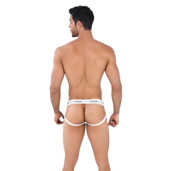 Мужские трусы джоки белые Clever SKILL JOCKSTRAP 036801