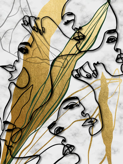 Дизайнерские обои Wall Street Gold Set