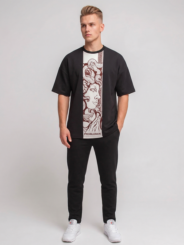 ФУТБОЛКА для парикмахеров НУМЕРО 1 мужская принт Медуза