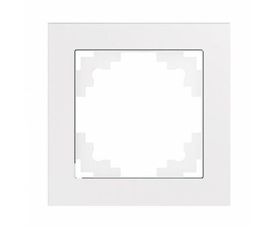 Рамка STEKKER, PFR00-7001-01 1-местная, пластик, серия Катрин, белый, 3 шт.