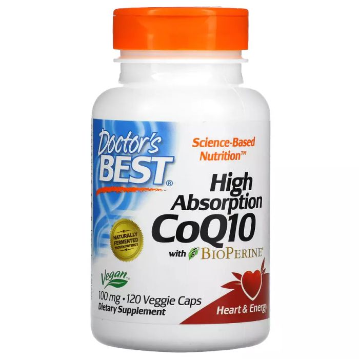 Коэнзим Q10 с высокой абсорбцией 100 мг, High Absorption CoQ10 100 mg, Doctor&#39;s Best, 120 капсул