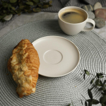 Блюдце для чайной чашки d=15 см,фарфор "NOBLE" серия "Fine Plus-Light Grey"