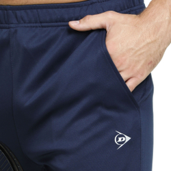Мужские теннисные штаны Dunlop Knitted Training Pants Men - Dark Blue, White