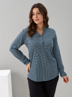 Блузка БЛ-22/пьедепуль-зеленый