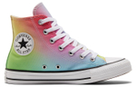 Converse All Star series trendy casual non-slip wear-resistant high-top canvas shoes for men and women with the same rainbow gradient color