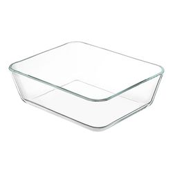 Контейнер для запекания и хранения с вакуумным эффектом Vacuum Glass, 2,6 л, светло-серый