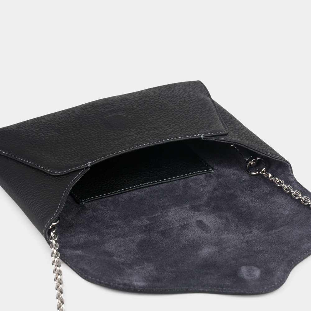 Сумка-клатч Florette из кожи теленка, черного цвета