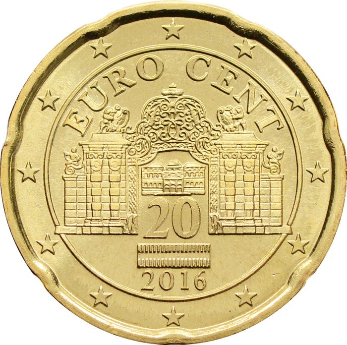 20 евроцентов 2016 Австрия (20 euro cent)