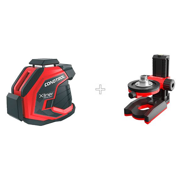 Лазерный уровень CONDTROL XLiner Pento 360 + крепление CONDTROL Wall Mount Pro